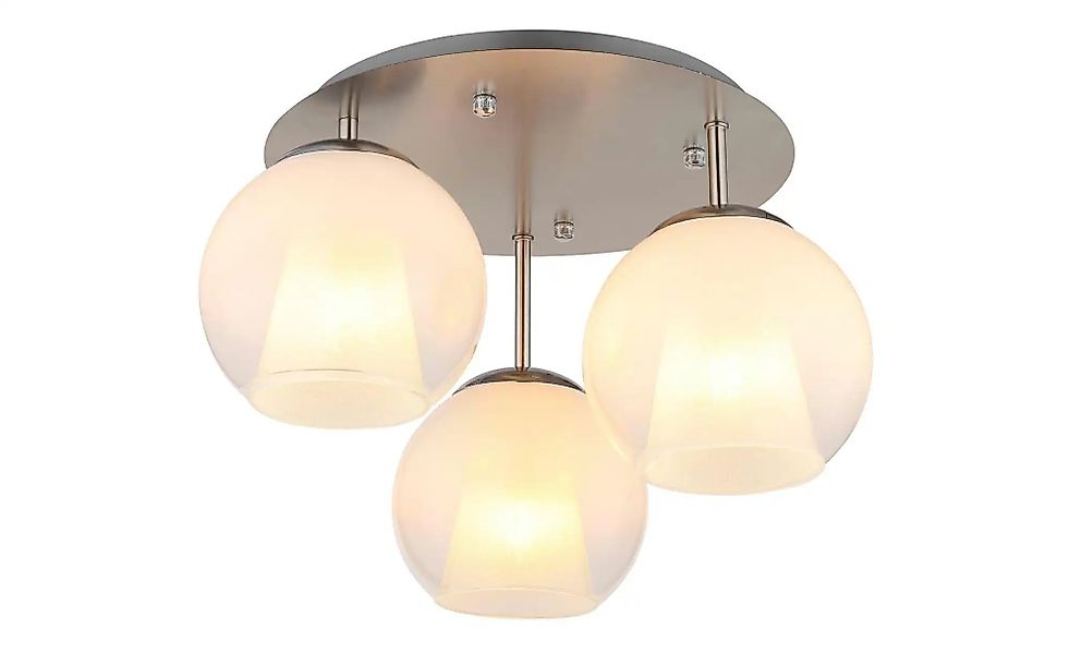 Globo Lighting Deckenleuchte   ¦ silber ¦ Maße (cm): B: 41 H: 28,5  Ø: 41 L günstig online kaufen
