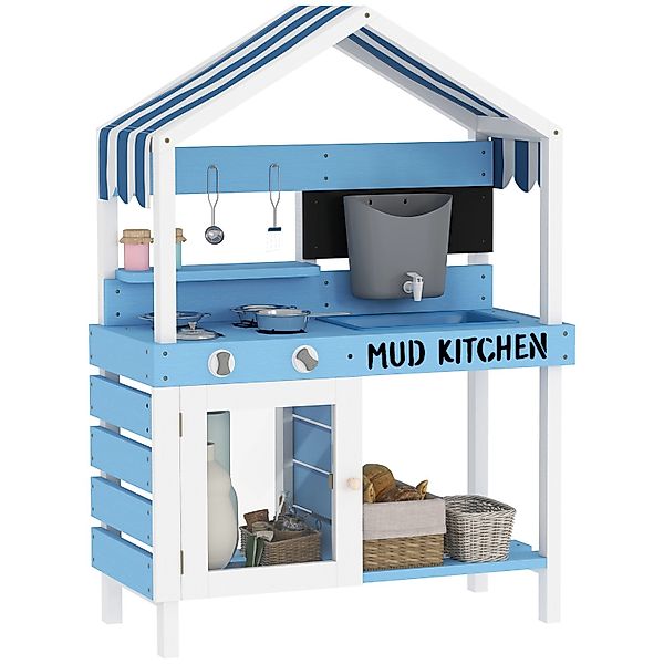 AIYAPLAY Matschküche Kinder Gartenspielküche Spielküche für Kinder 3-7 Jahr günstig online kaufen