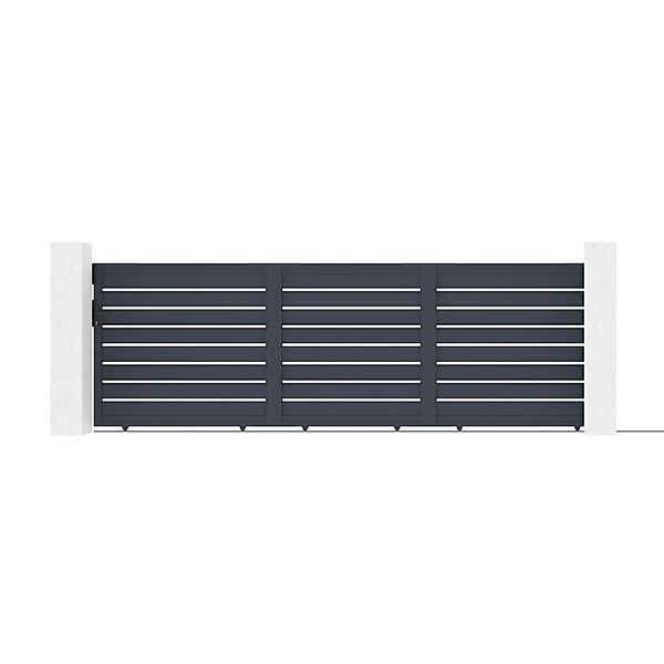 Casanoov 5M Vogel Schiebetor H 160Cm Grau Aluminium günstig online kaufen