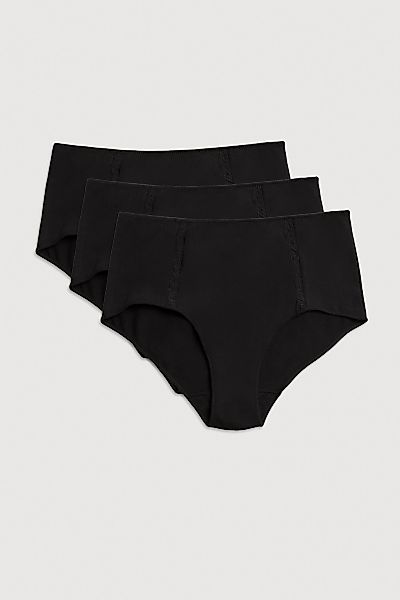 YSABEL MORA Maxislip "BASIC COLLECTION COTTON WITH LACE", (3er Pack), mit r günstig online kaufen