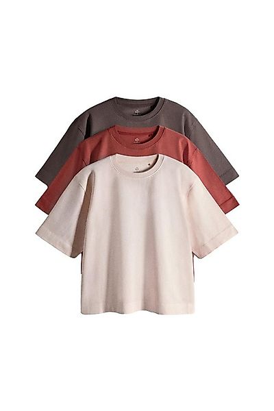 The Set T-Shirt The Set Kurzarm-T-Shirts, Stückwaschung, 3er-Pack (3-tlg) günstig online kaufen