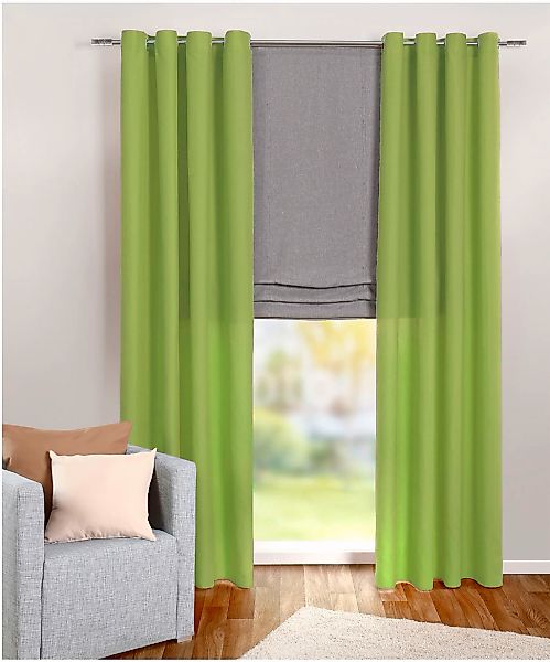 Weckbrodt Vorhang "Vito" Ösen 1 Stk. tlg. Microvelour, blickdicht, Unifarbe günstig online kaufen