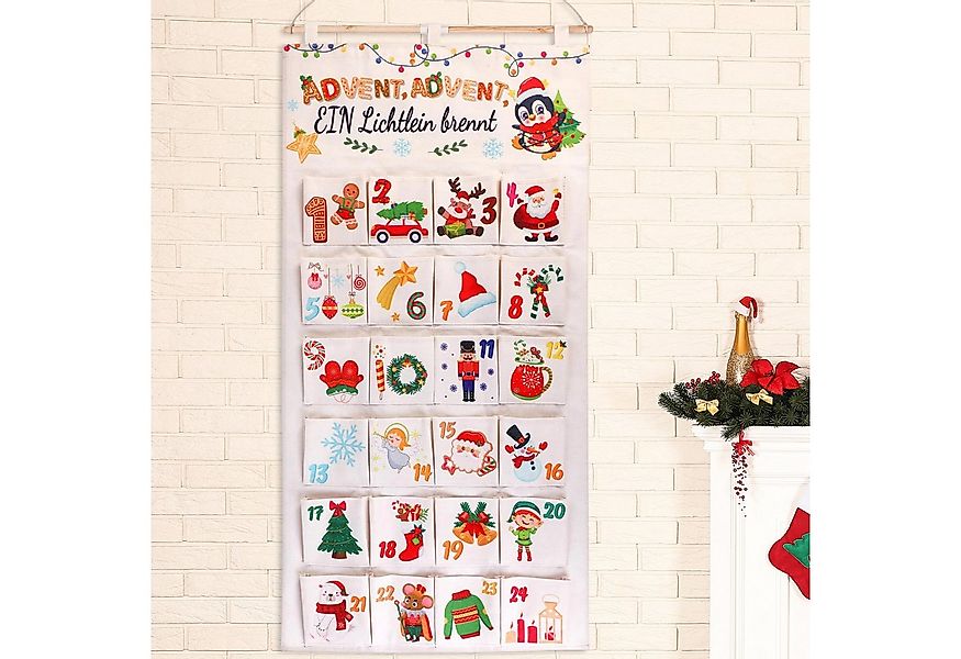 OKWISH befüllbarer Adventskalender Adventskalender zum Befüllen Stoff 24 Be günstig online kaufen