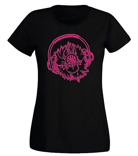 G-graphics T-Shirt Damen T-Shirt - Music Monster mit trendigem Frontprint, günstig online kaufen
