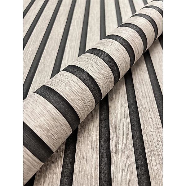 Newroom Vliestapete Bryan Warm Grey Paneele Skandinavisch FSC® günstig online kaufen