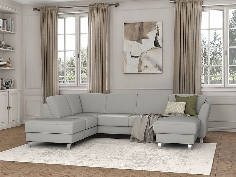sit&more Wohnlandschaft »Visby U-Form«, Wahlweise mit Bettfunktion und Stau günstig online kaufen