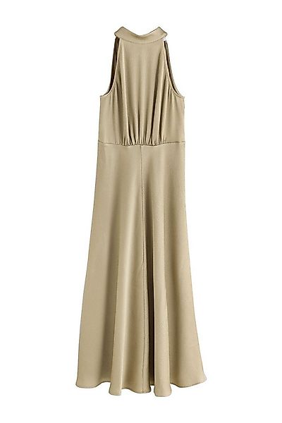 Next Midikleid Neckholder-Midikleid aus strukturiertem Satin (1-tlg) günstig online kaufen