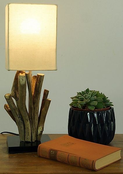 Guru-Shop Tischleuchte Tischleuchte Tischlampe Vigo, Treibholz,.., Leuchtmi günstig online kaufen