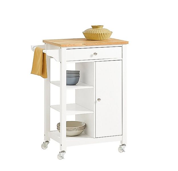 SoBuy Küchenwagen FKW46, Servierwagen mit 1 Tür und 1 Schublade günstig online kaufen