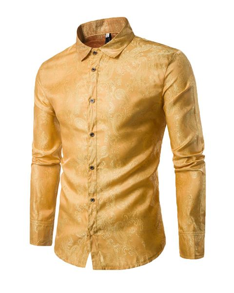Allthemen Langarmhemd mit floralem Muster Sommerhemd günstig online kaufen