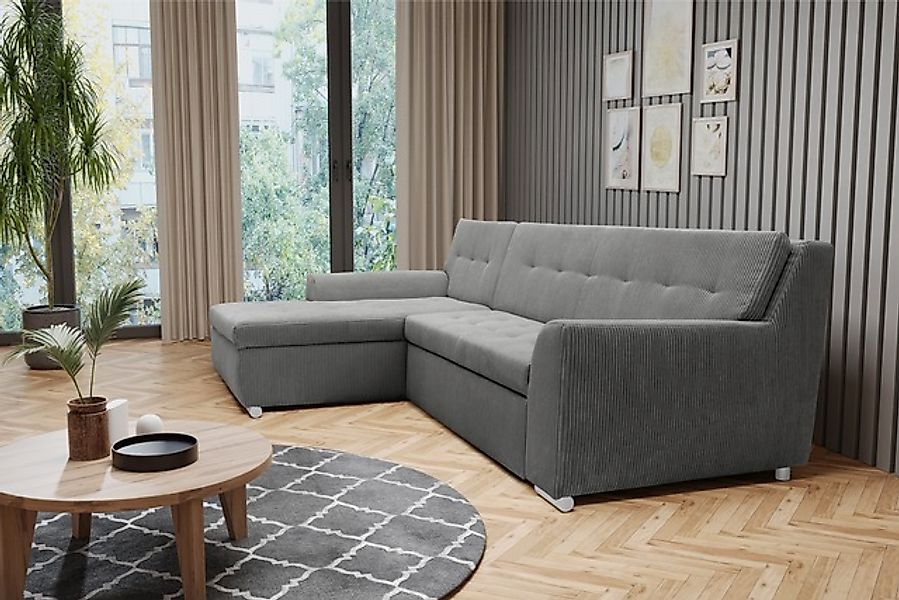 DOMO collection Ecksofa »Treviso viele Bezüge, auch in Cord, L-Form, B/T/H: günstig online kaufen