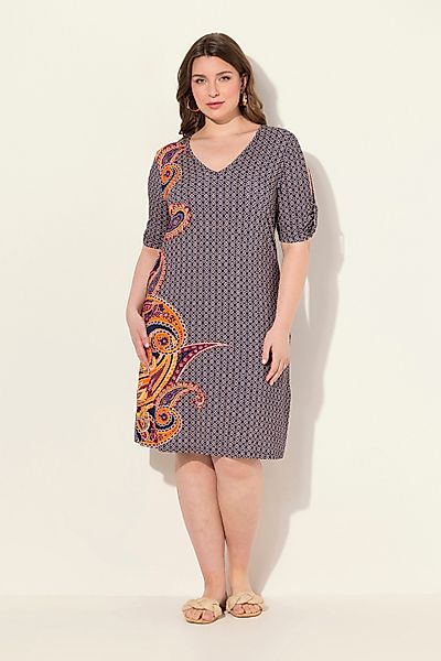 Ulla Popken Midikleid Strandkleid Paisley A-Linie günstig online kaufen