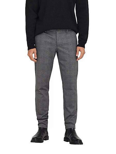 Only & Sons Herren Chino Hose ONSMARK SLIM CHECK 9887 - Slim Fit günstig online kaufen