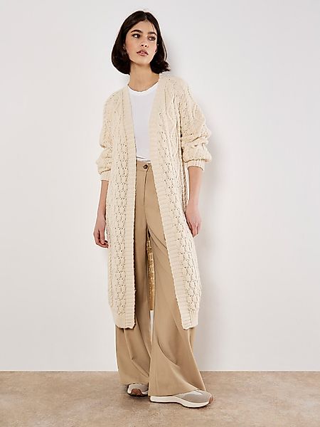 Apricot Cardigan Midi-Strickjacke (1-tlg) mit Zopfmuster günstig online kaufen