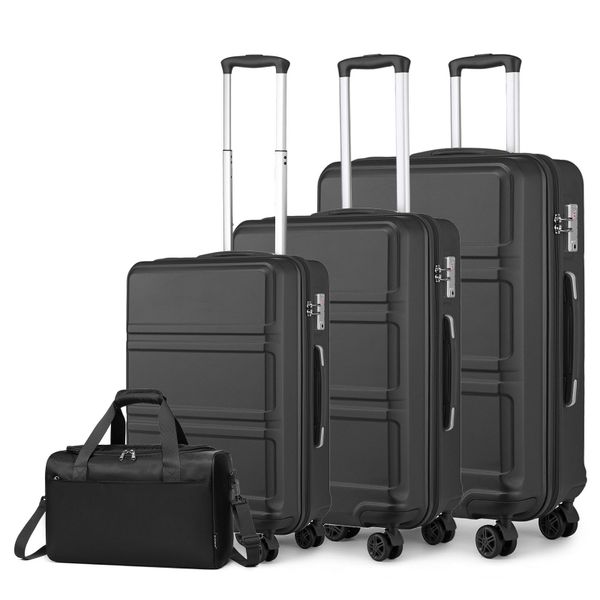 KONO Kofferset 4-teiliges Hartschalen-Kofferset mit TSA-Schloss, günstig online kaufen