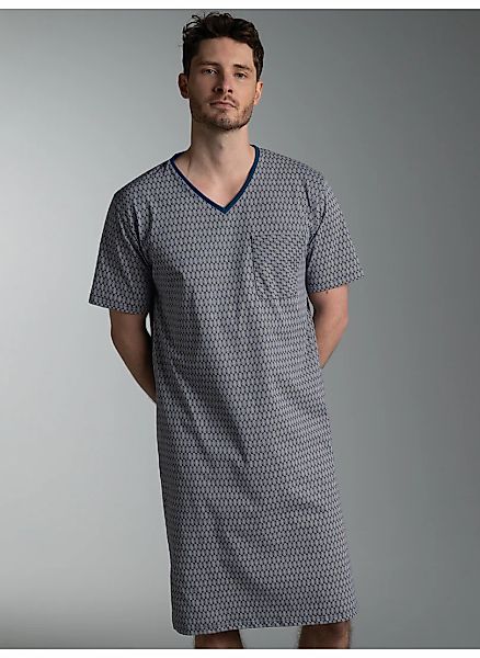 Trigema Pyjama "TRIGEMA Nachthemd mit modischem Allover-Muster" 1 günstig online kaufen