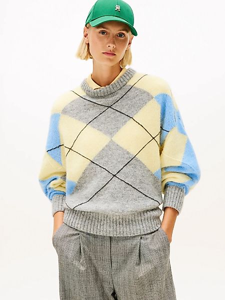 Tommy Hilfiger Strickpullover "ALPACA BLEND ARGYLE C-NK LS SWT" günstig online kaufen