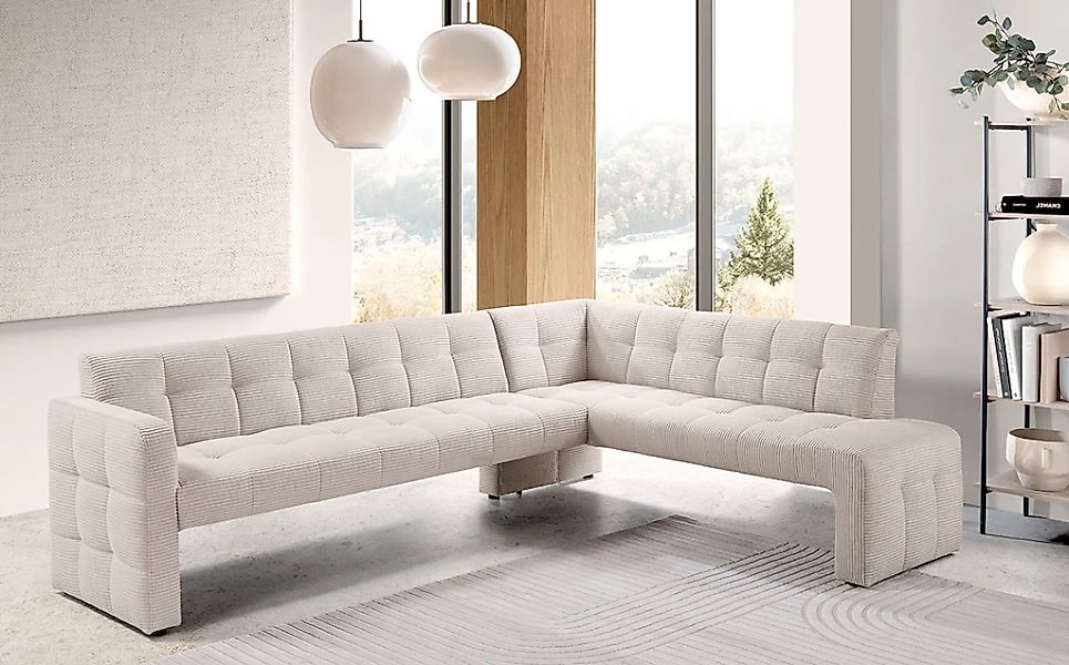 exxpo - sofa fashion Eckbank "Barista, bequem und elegant, hohe Bodenfreihe günstig online kaufen