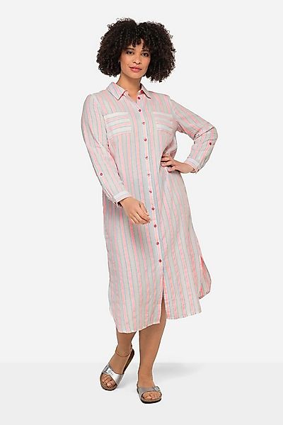 Angel of Style Maxikleid Hemdblusen-Midikleid Streifen Hemdkragen 3/4-Ärmel günstig online kaufen