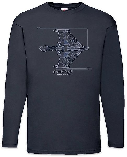 Urban Backwoods Langarmshirt D'Deridex Class Blueprint Langarm T-Shirt Sci- günstig online kaufen