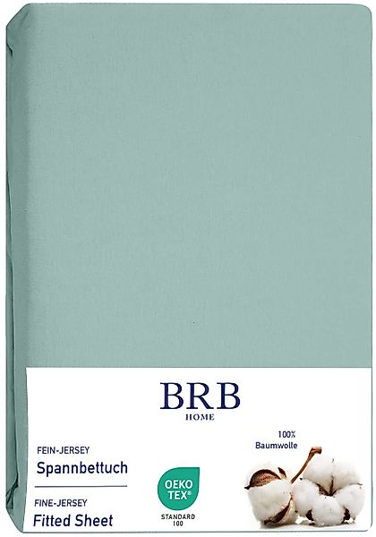 BRB HOME Spannbettlaken Spannbettuch Jersey Baumwolle günstig online kaufen