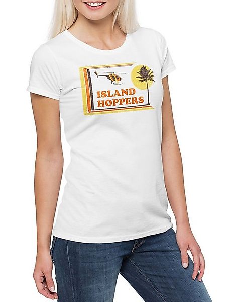 Urban Backwoods Print-Shirt Island Hoppers Hawaii Damen T-Shirt Tom TV Sell günstig online kaufen