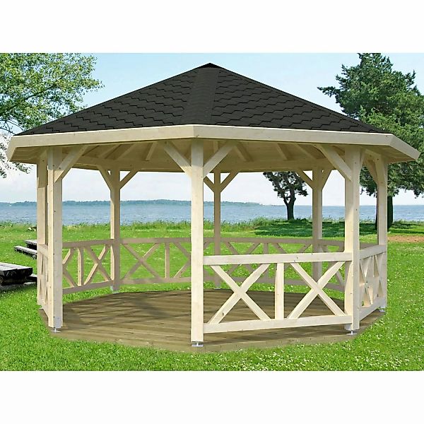 Palmako Holzpavillon "Betty", BxT: 551x551 cm, naturbelassen günstig online kaufen