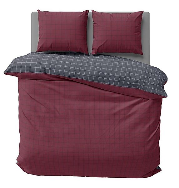 One Home Bettwäsche Wende Karo, Renforcé, 3 teilig, kariert und modern, Bau günstig online kaufen