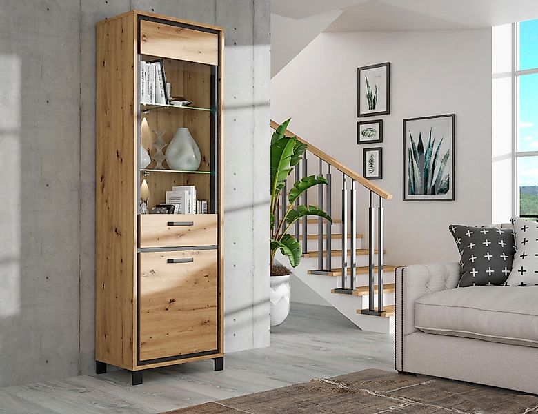 FORTE Vitrine Trondheim Höhe 209 cm günstig online kaufen