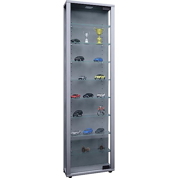 ebuy24 Edana Maxi Vitrinenschrank 1 Glastür mit LED-Licht Glasvitrine 8 Gla günstig online kaufen