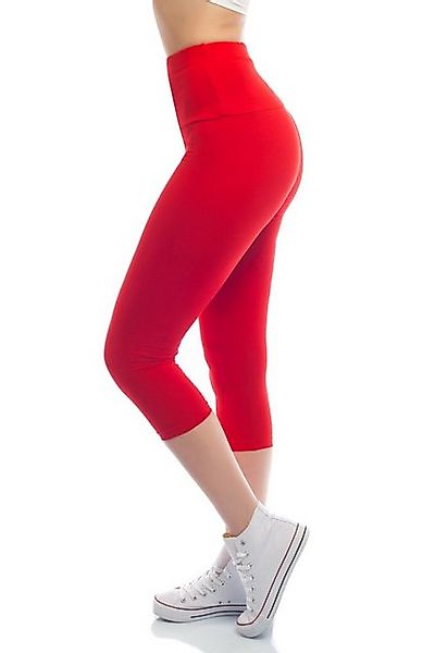 Bongual Caprileggings mit breitem Bund, Baumwollmix günstig online kaufen