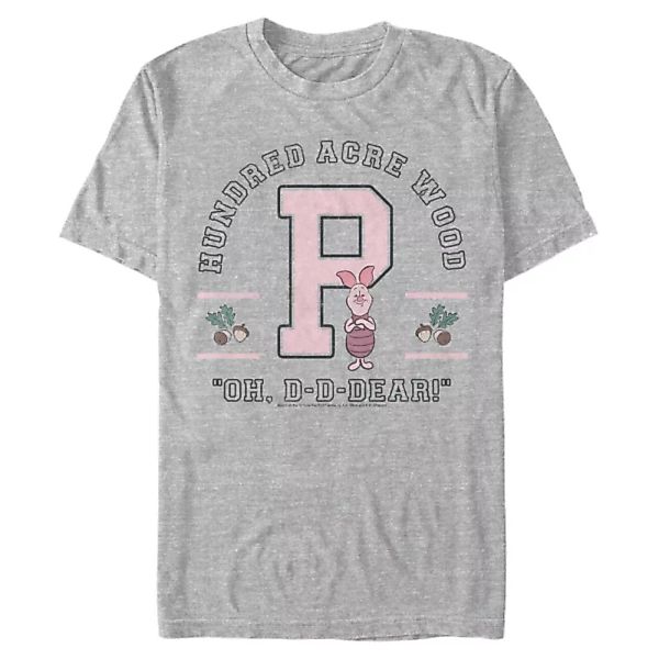 Disney Classics - Winnie Puuh - Piglet Collegiate - Männer T-Shirt günstig online kaufen