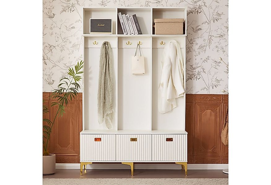 Merax Garderoben-Set inkl. Schuhbank und Haken, (1-St), Flurgarderoben Set günstig online kaufen