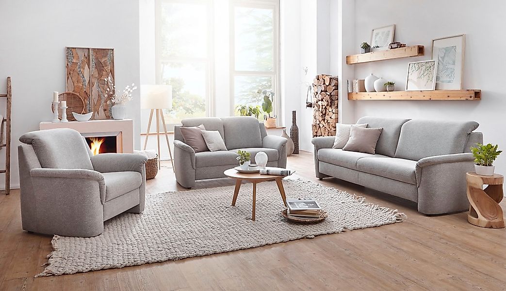 VILLA BECK Polstergarnitur »Garda«, (3 tlg.), Kopfteilverstellung, besteht günstig online kaufen