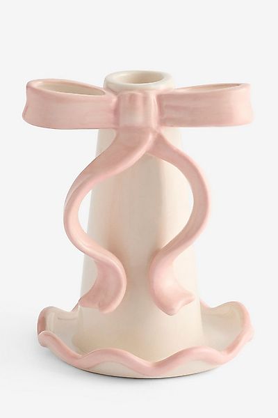 Next Kerzenhalter Keramik-Kerzenständer mit Schleifen-Design günstig online kaufen