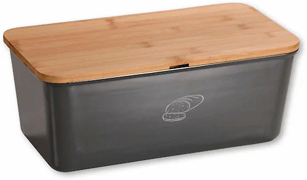 KESPER® Brotkasten »Brotbox mit Bambusdeckel« 2 Stk. tlg. mit abnehmbaren D günstig online kaufen