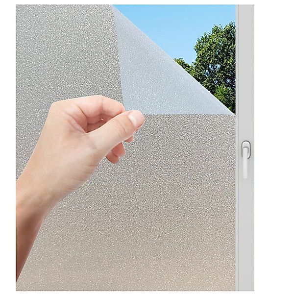 Rosnek Fensterfolie Sichtschutzfolie Blickdicht Fenster Milchglasfolie, günstig online kaufen
