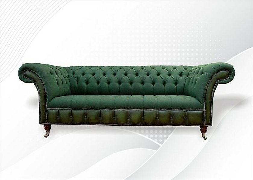 JVmoebel Chesterfield-Sofa Chesterfield Sofa massiv Holz Handarbeit Möbel, günstig online kaufen