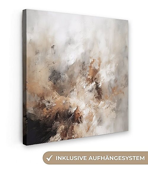 OneMillionCanvasses® Leinwandbild Farbe - Abstrakt - Beige - Kunst, Fotodru günstig online kaufen