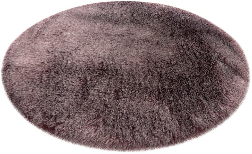 Obsession Fellteppich "My Samba 495" rund 40 mm Höhe Kunstfell, handgetufte günstig online kaufen