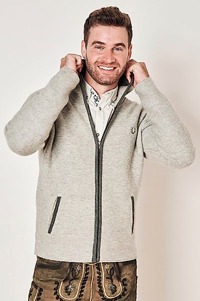 Krüger Trachtenjacke Leopold Herren (1-St) Trachtenstrickjacke, Oktoberfest günstig online kaufen