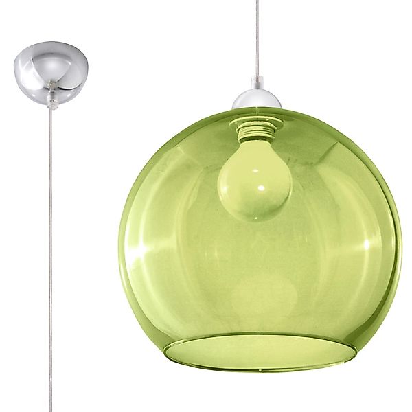 Sollux Lighting Hängeleuchte Ball Grün günstig online kaufen