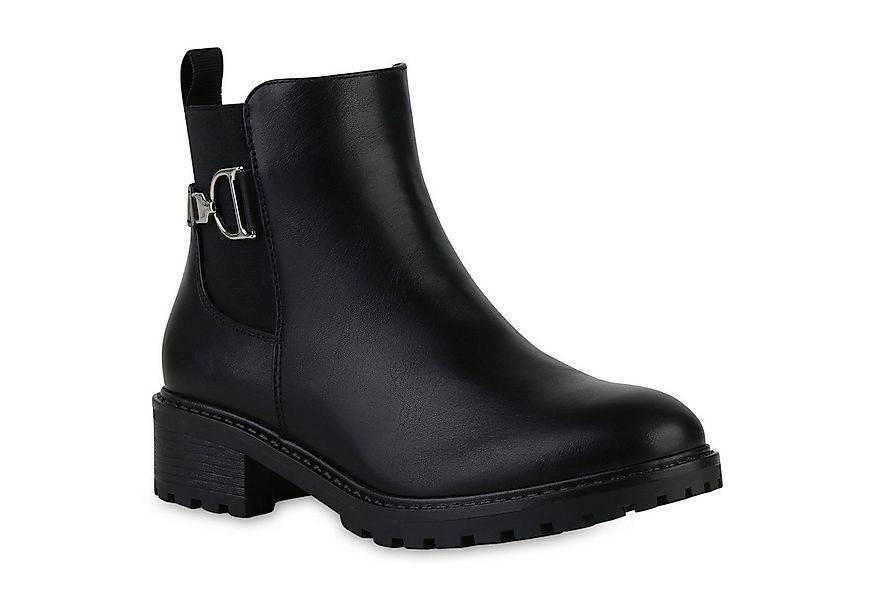VAN HILL 841453 Stiefelette Damen Leicht Gefüttert Klassische Stiefeletten günstig online kaufen