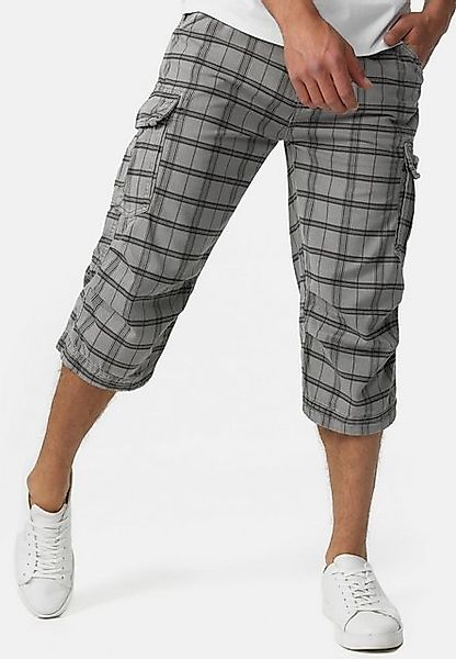 Indicode Cargoshorts Nicolas Check aus einer robusten Materialmischung günstig online kaufen