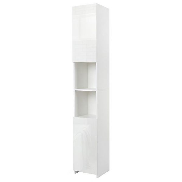 Mondeer Hochschrank Badschrank mit 2 Hochglanz günstig online kaufen
