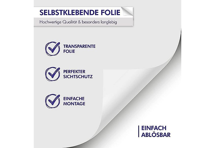 INDIGOS UG Fensterfolie Fensterfolie Schmetterling & Blumen – H50Line Sicht günstig online kaufen