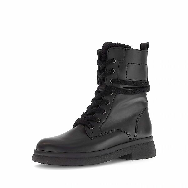 Gabor Schnürstiefelette "Schnürstiefelette Materialmix Leder/Lederimitat" günstig online kaufen