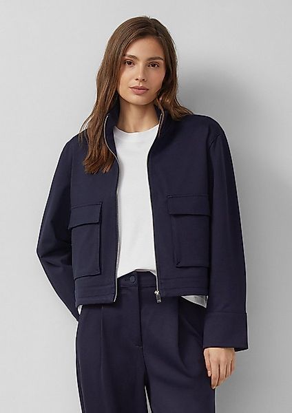 s.Oliver Funktionsjacke Indoor-Jacke Blouson mit Stehkragen aus Interlockje günstig online kaufen