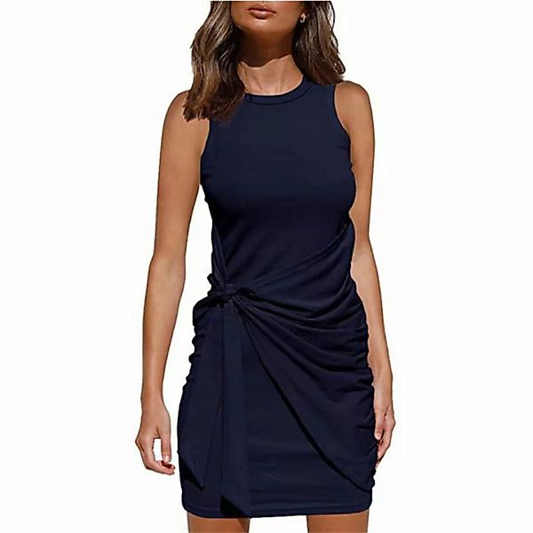 AFAZ New Trading UG A-Linien-Kleid Ärmelloses Kleid mit Fliege und unregelm günstig online kaufen