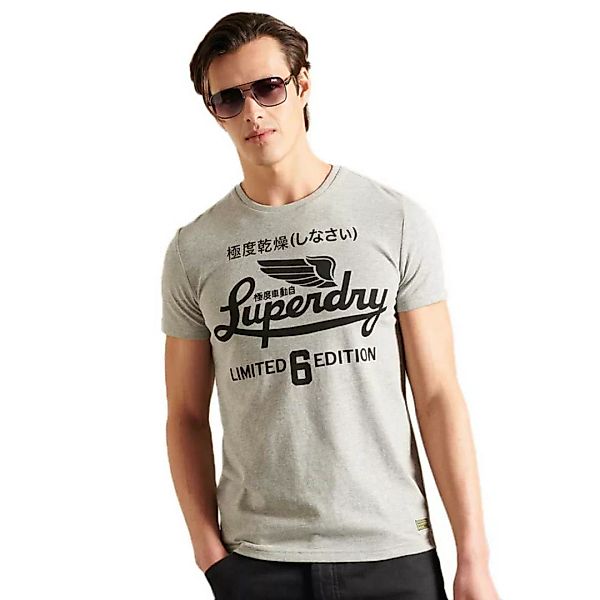 Superdry Military Graphic 220 Kurzarm T-shirt S Grey Marl günstig online kaufen